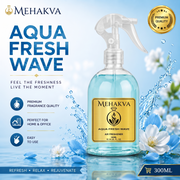 Mehakva Aqua Fresh Wave 300ML ocean breeze-scented premium air freshener bottle thumbnail 5