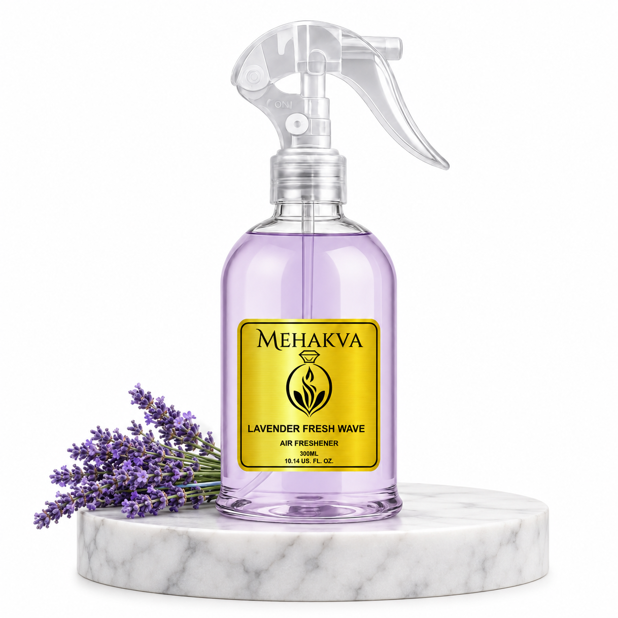 Mehakva Lavender Fresh Wave 300ML calming lavender-scented premium air freshener bottle large view