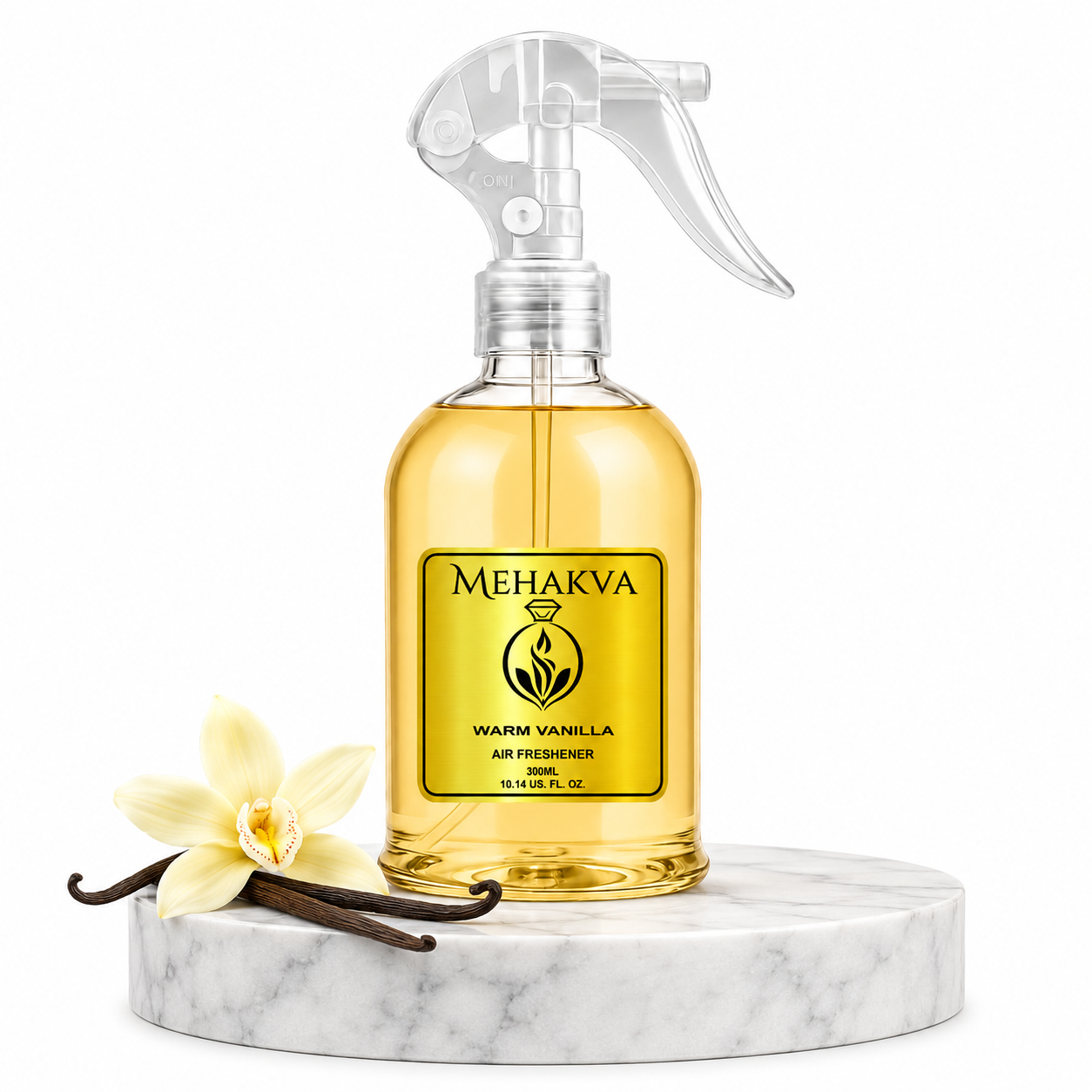 Mehakva Warm Vanilla 300ML sweet vanilla-scented premium air freshener bottle large view