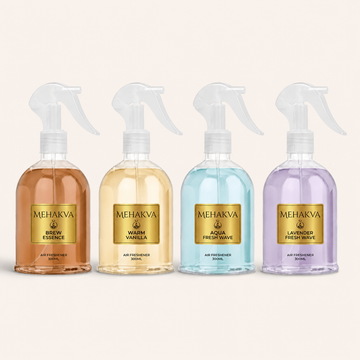 (Pack of 4) Air Freshener Combo Pack (Coffee, Vanilla, Aqua & Lavender) | Fragrance for Home, Car, Office & Bathroom | 300ml x 4